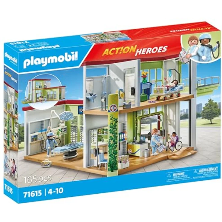 Playmobil® Konstruktions-Spielset Modernes Krankenhaus (71615), Action Heroes, (165 St), Made in Europe – Bild 2