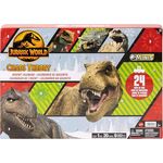 Mattel Jurassic World: Der Chaostheorie Adventskalender, 24-tägige Dinosaurier-Spielzeugüberraschungen für Kinder ab 3 Jahren