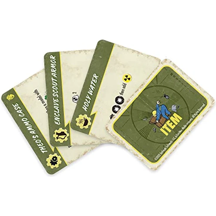 Modiphius Entertainment Fallout Wasteland Warfare: Capital Rules Expansion, Brettspiel mit neuen Enclave-Truppen und 135 zusätzlichen Spielkarten, Englisch – Bild 5