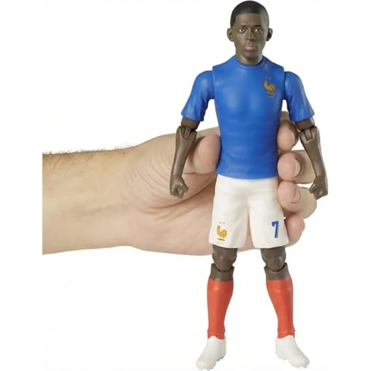 Megableu FFF Demblé Figur Nr. 7 – 20 cm große Fußballfigur mit 10 Gelenkpunkten, offizielles Lizenzprodukt der französischen Nationalmannschaft, inkl. Ball – Bild 4