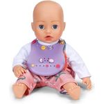 BABY Born Lätzchen Pin-Play aus Kunststoff mit verschiedenen Pins zum Verzieren, 837221 Zapf Creation