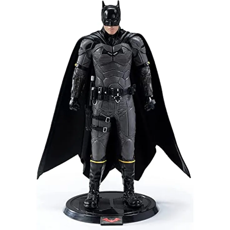 BendyFigs The Batman Movie, Biegefigur Batman, 18,5 cm, Mehrfarbig, aus PVC und ABS