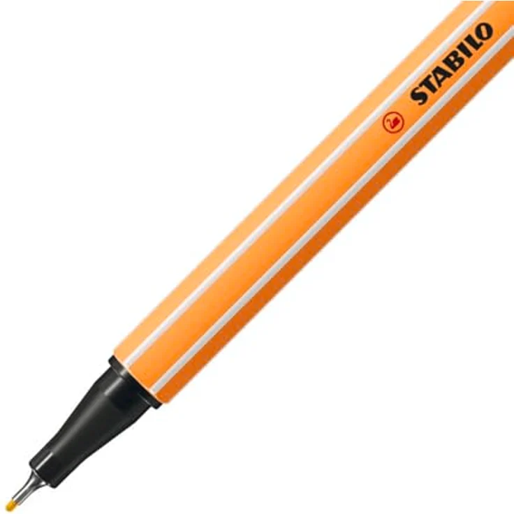 STABILO Point 88, Fasermaler-Set im Metalletui, 45 Stifte, 0.4 mm Spitze, orange mit weißen Kantenstreifen – Bild 4