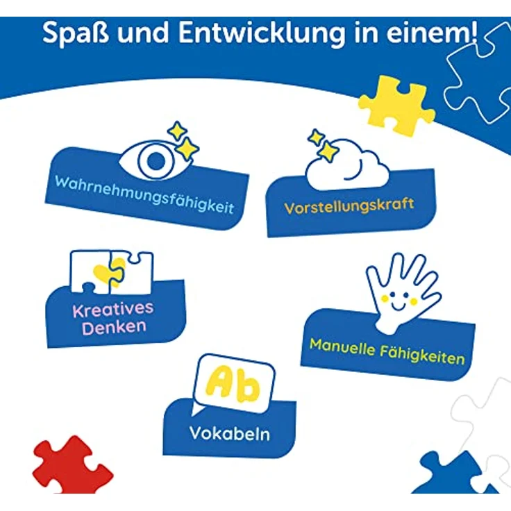 Trefl 42010 Bluey, Kinderpuzzle mit Malbuch und Ausmal-Elementen, Mehrfarbig – Bild 3