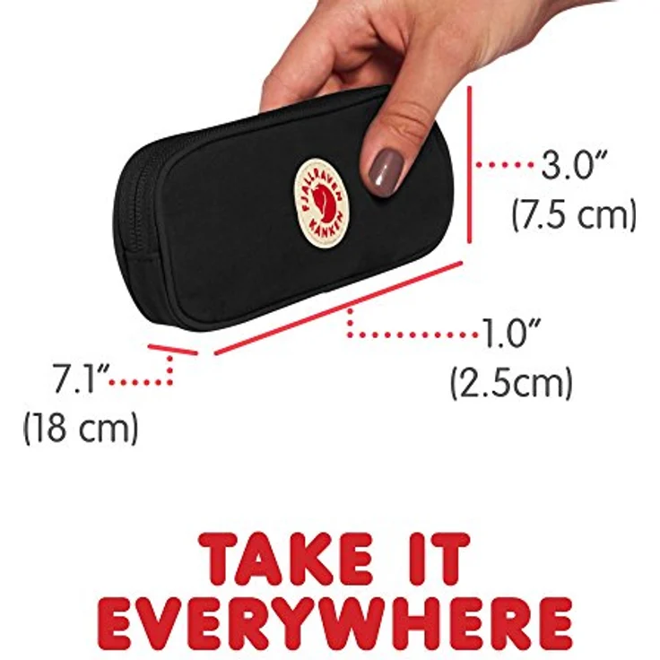 Fjällräven Kanken PEN Case Black, Größe One Size - G-1000® Sonstige Tasche, Farbe Schwarz – Bild 4
