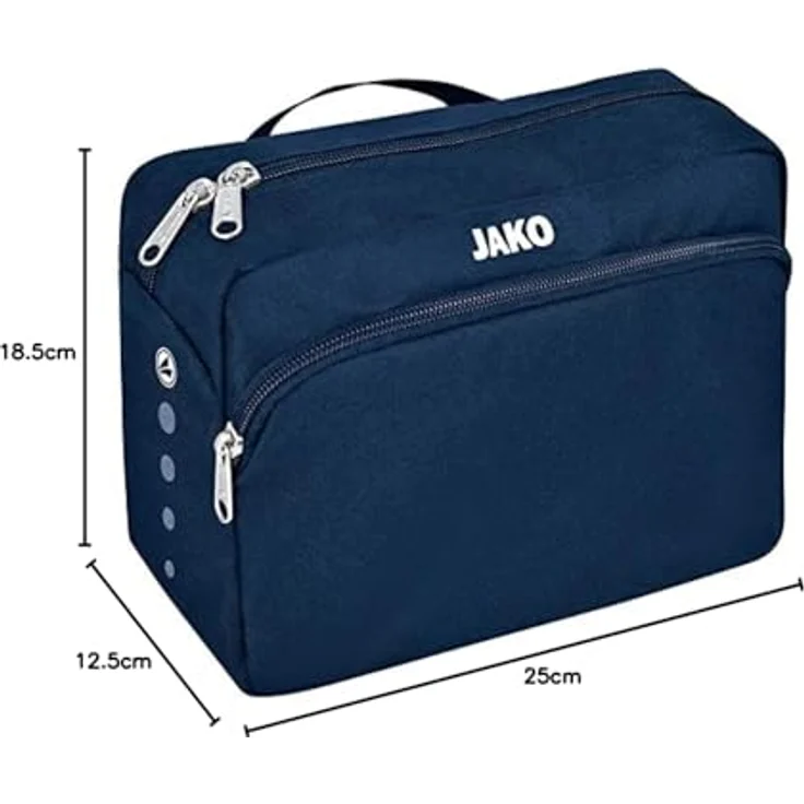 Jako Sporttasche 1750 Kulturtasche Classico, Unisex, 25 x 12,5 x 18,5 cm, aus 100 % Polyester – Bild 2