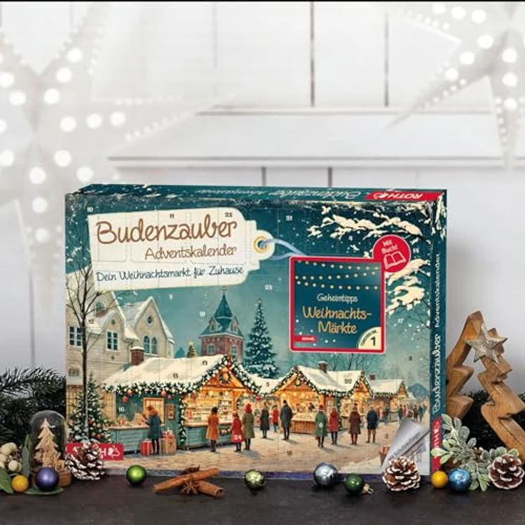 Huber-Kölle Budenzauber Adventskalender, 24 Überraschungen für weihnachtliche Vorfreude, flaches Format – Bild 5
