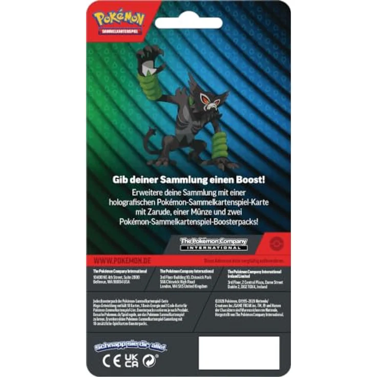 The Pokemon Company Pokémon 2 Pack Blister August 2026, Sammelkarten mit 2 Boosterpacks, Promokarte Zarude und Pokémon-Münze – Bild 2