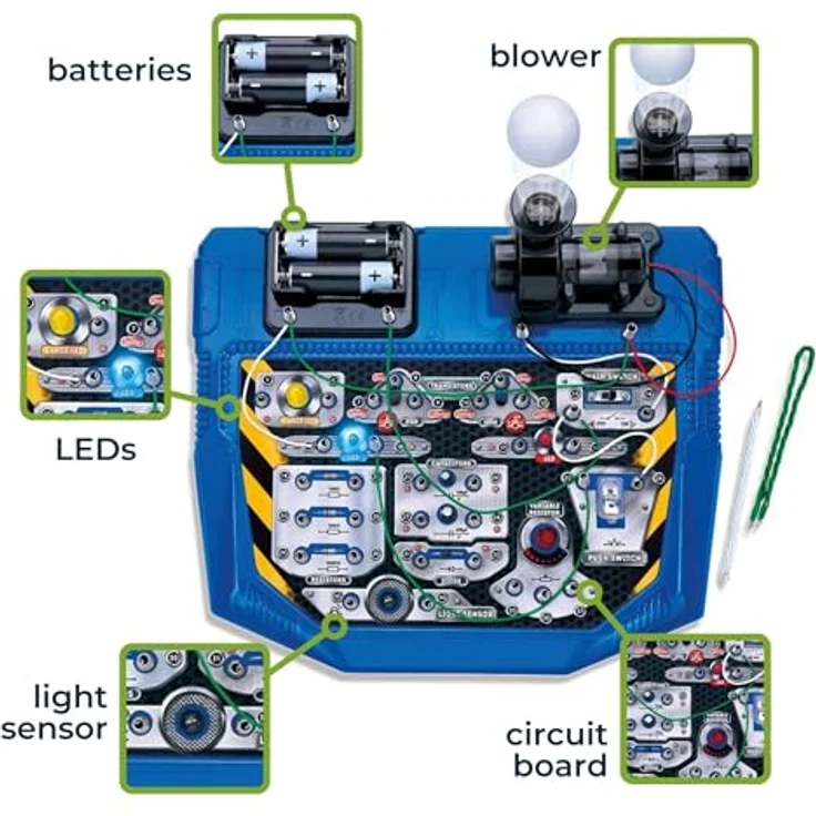 Velleman Elektronik-Projektset für Kinder ab 8 Jahren, 25 Experimente zur Förderung von STEM-Fähigkeiten, sicher und kinderfreundlich – Bild 5