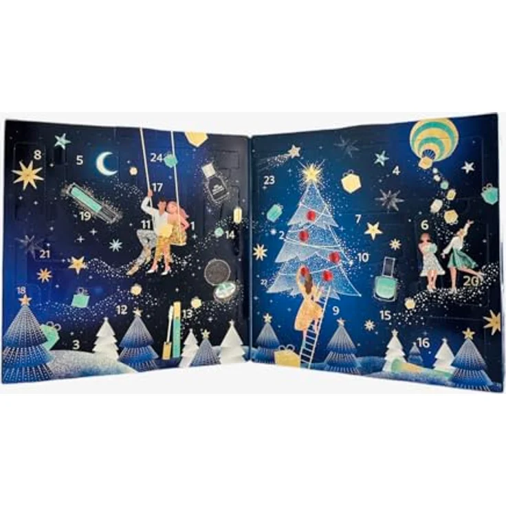 Douglas ADVENTSKALENDER 2024 CHRISTMAS BEAUTY PFLEGE & MAKE-UP ADVENT CALENDAR BLAU - 24 PFLEGE & MAKE UP HIGHLIGHTS FÜR DAMEN - LIMITIERT – Bild 3