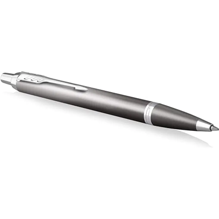 Parker Pen Parker IM Writing Rituals Kugelschreiber, Grau, M-Strichstärke, luxuriöses Design für kreatives Schreiben