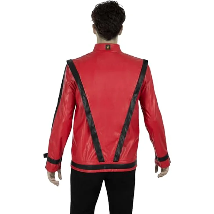 Funidelia Offizielle Michael Jackson Thriller Jacke für Herren, Größe L - XL, rot, Kostümzubehör für Partys, Karneval und Halloween – Bild 4