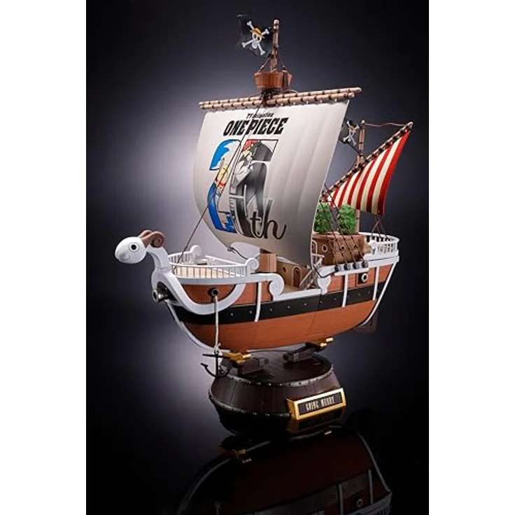 TAMASHII NATIONS One Piece Going Merry Animation 25th Anniversary Memorial Edition, Sammelfigur mit Luffy Minifigur und Ersatzteilen für zerstörten Zustand – Bild 3