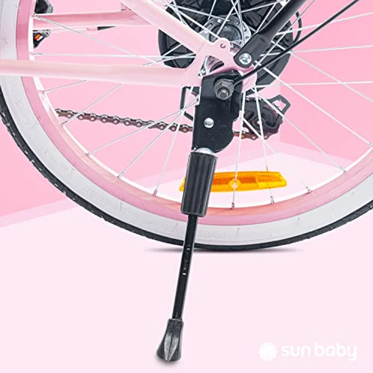 sun baby Mädchenfahrrad 20 Zoll Radgröße Heart Bike 6 Gang Shimano Kinderfahrrad für Mädchen von 6 bis 10 Jahre (Rosa, 20 Zoll) – Bild 5