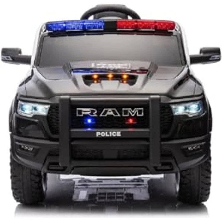 schnaeppchenmeile-online Kinder Elektroauto Polizei Dodge RAM 1500 RHO, 4 Motoren, mit Audio und Fernbedienung – Bild 4