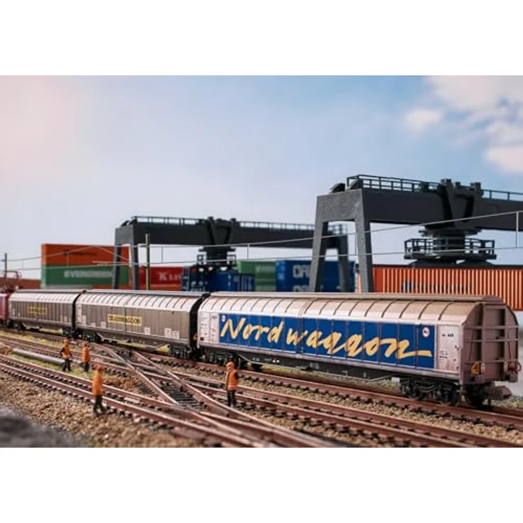 MiniTrix 18297 N 3er Set Großraumschiebewandwagen, DB AG, Ep. V, 'Transwaggon' – Bild 2