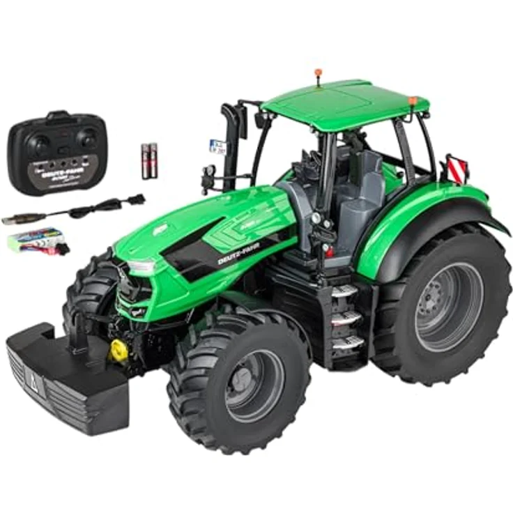 Carson Deutz-Fahr Traktor 8280 TTV, 1:16 RC-Modell mit 2,4 GHz Fernsteuerung, LED-Frontbeleuchtung und 90 Minuten Betriebsdauer – Bild 1