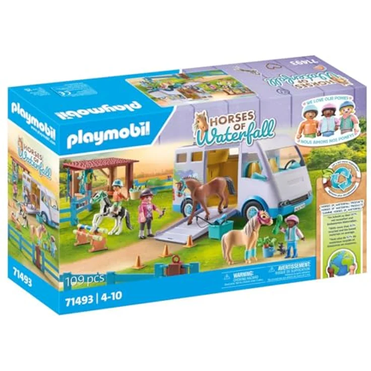 Playmobil® Konstruktions-Spielset Mobile Reitschule (71493), Horses of Waterfall, (109 St), Made in Europe - Preisvergleich – Bild 2