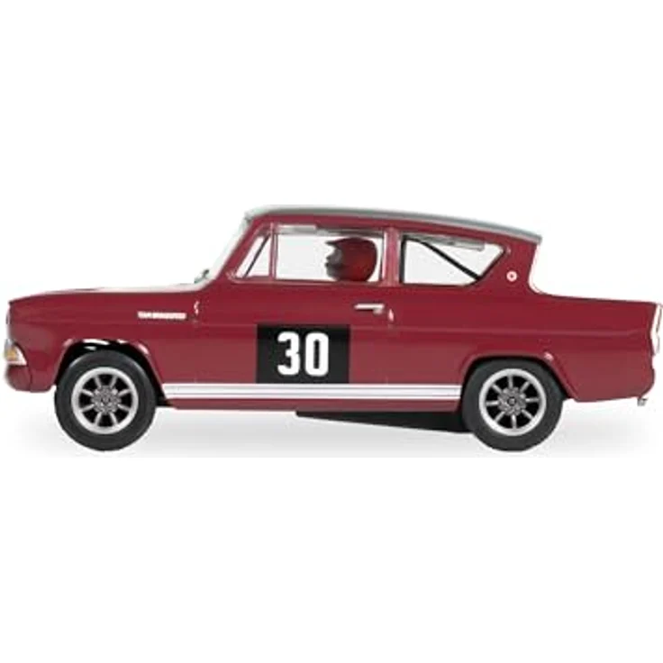 Scalextric C4546 Ford Anglia 105E-Broadspeed Slot-Cars, Kastanienbraun, Maroon, Kompatibel mit Spark Plug, ARC AIR/ARC ONE und ARC Pro/Digital – Bild 2