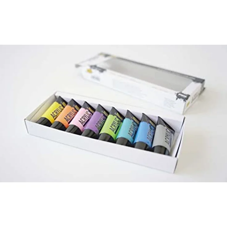 KREUL Solo Goya Acrylic Set, 8 x 20 ml, Acrylfarbe in Studienqualität, wasserfest, schnell trocknend, matt auf einem Wasserbasis – Bild 2