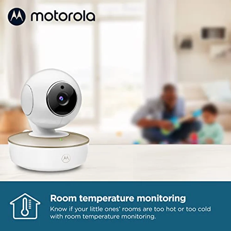 Motorola Babyphone VM50G 5" – Nachtsicht – Temperaturmesser – Kamera – 2000 mAh Akku – Fernschwenken, neigen und Digitalzoom – Bild 3
