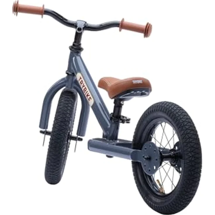 Trybike 2 wheels steel Balance-Bike, Anthrazitgrau, verstellbare Sitzhöhe 30-45 cm, geeignet für Kinder von 2 bis 6 Jahren – Bild 5