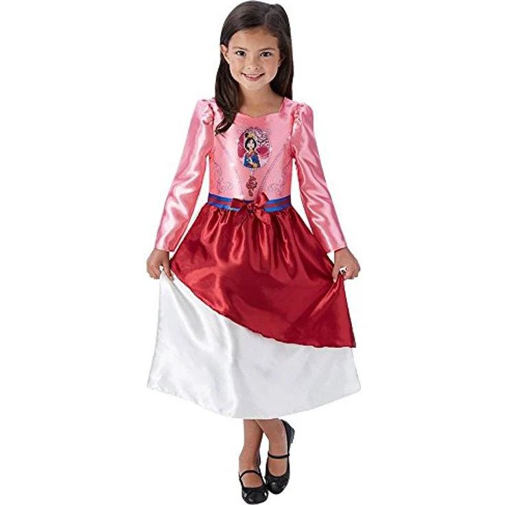 Rubie´s Disney Prinzessin Mulan Kinderkostüm, Klassische Märchenprinzessin, glänzender Stoff mit schönen Mustern, 100% Polyester – Bild 2