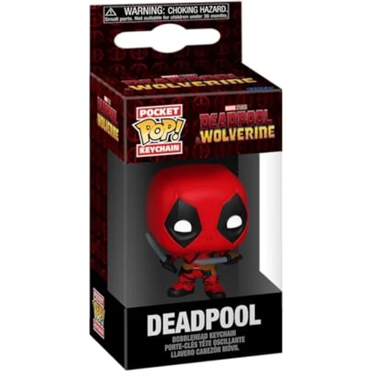 Funko Schlüsselanhänger Deadpool Wolverine - Deadpool Pocket POP! Keychain, offiziell lizenziert, 4cm groß – Bild 2