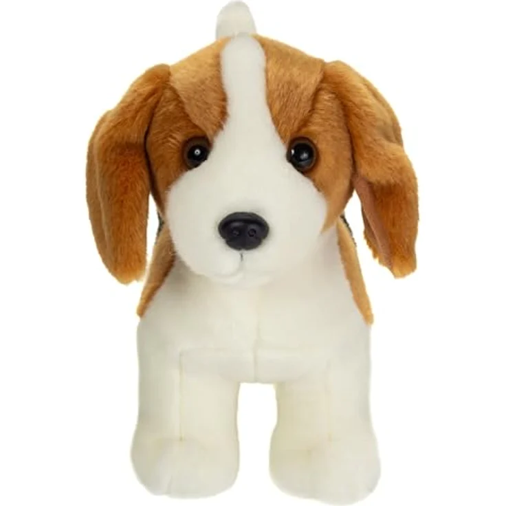 Teddy Hermann 91901 Beagle, stehend 25 cm, Kuscheltier aus streichelweichem Plüsch, waschbar, geprüft für Kinder ab 18 Monaten – Bild 2
