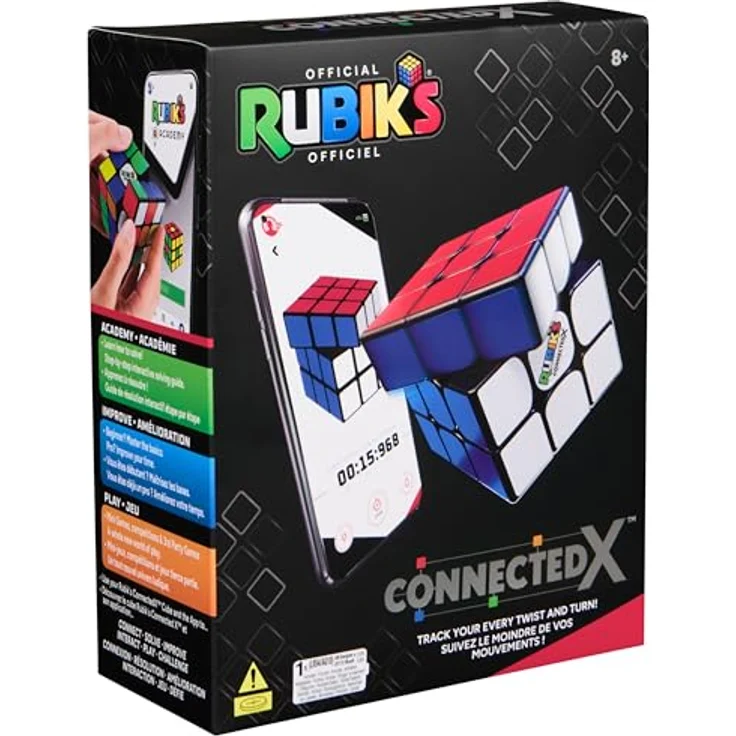 Spin Master Rubik's Connected X, Zauberwürfel mit Bluetooth-Integration und interaktiver App, inkl. Demobatterien – Bild 10