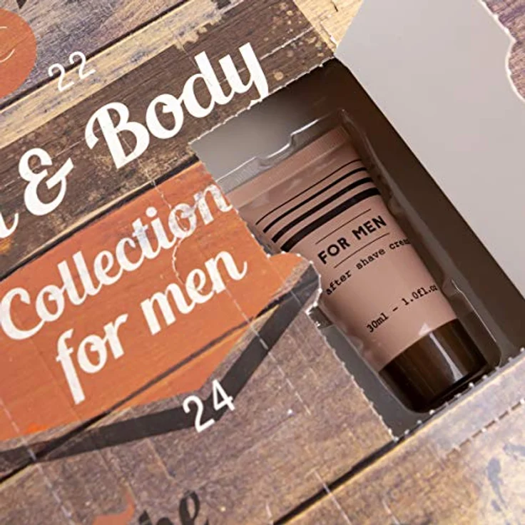 Accentra Beauty-Adventskalender für Männer & Jungen, abwechslungsreicher Kosmetik-Inhalt für Körperpflege, Hautpflege & Badespaß, verführerische Düfte – Bild 5