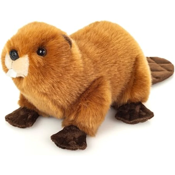 Hermann Teddy 92664 Biber 28 cm, Kuscheltier aus recyceltem Plüsch, waschbar, für Kinder ab 18 Monaten – Bild 1