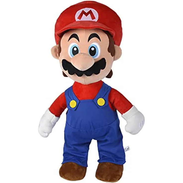 Jakks Pacific Nintendo Super Mario Plsch Mario XXL, 70 cm, Kuscheltier