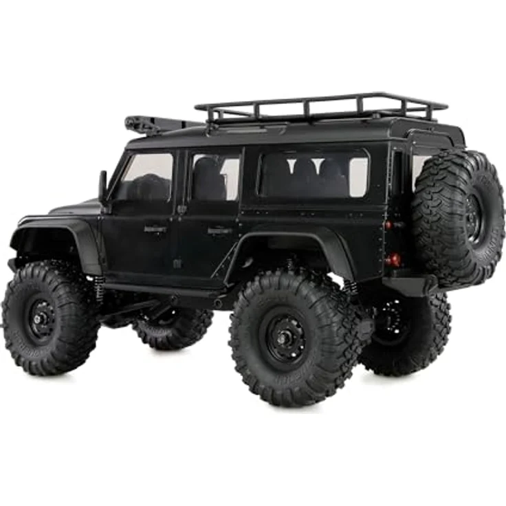 Amewi RC Crawler Mini-D90 AMXRock, 4WD 1:16 RTR, ferngesteuertes Auto, schwarz – Bild 4