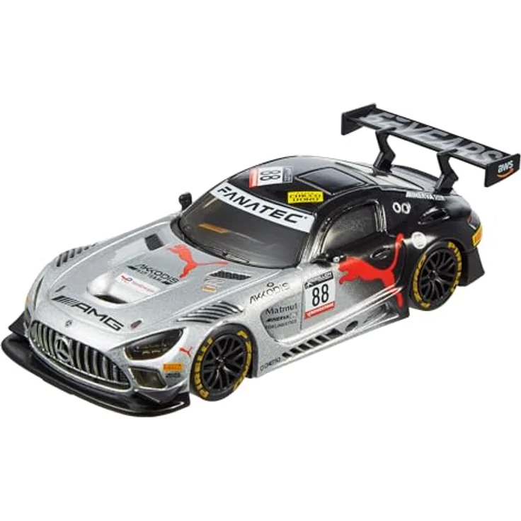 Hot Wheels Premium Mercedes-AMG GT3, 1:43 Modellfahrzeug mit Real-Riders-Reifen, Metall/Metall-Karosserie, offiziell lizenziertes Sammler-Repiklat HMD44 – Bild 3