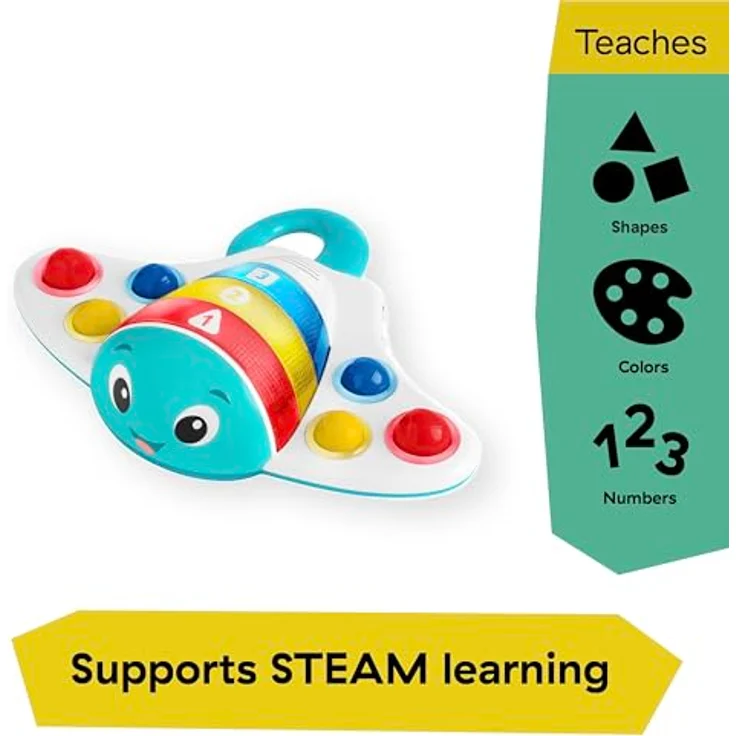 Baby Einstein, Ocean Explorers Pop and Explore Stingray Popper Spielzeug, ab 6 Monaten – Bild 5