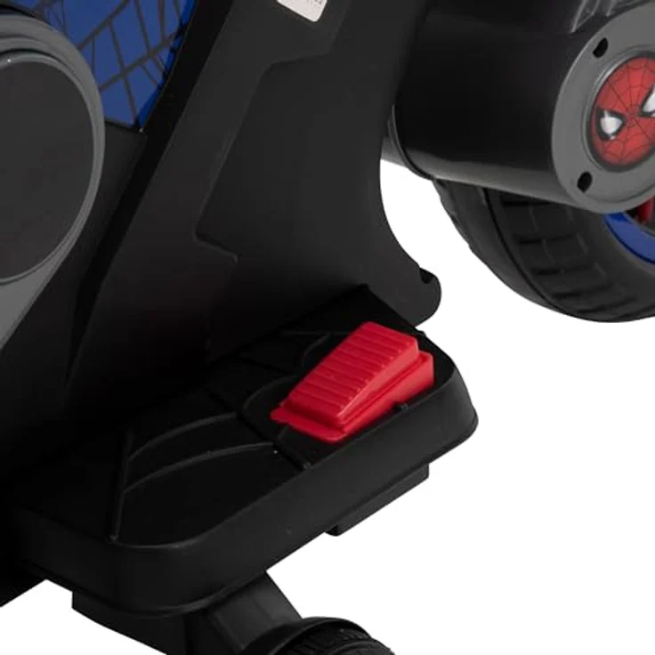 Huffy Spider-Man 6v Motorrad, Kinderelektroauto mit funktionierenden Scheinwerfern, rot – Bild 4