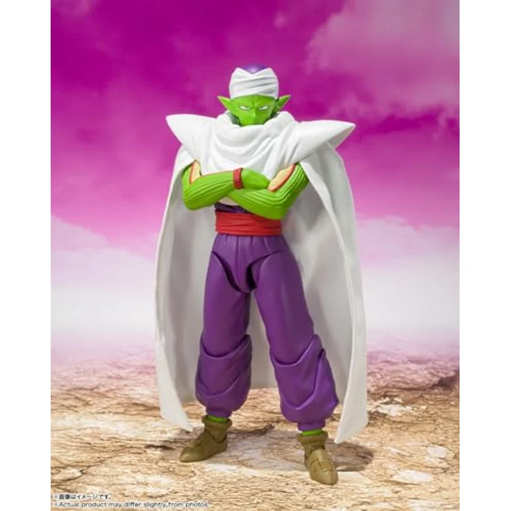 TAMASHII NATIONS Dragon Ball DAIMA Piccolo S.H.Figuarts Actionfigur mit Austauschhänden, Köpfen und Umhang – Bild 2