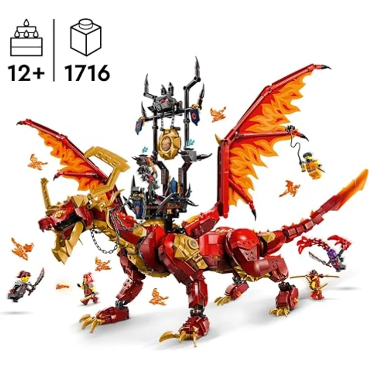 LEGO NINJAGO Quelldrache der Bewegung, Abenteuer-Spielzeug mit 6 Minifiguren, Geburtstagsgeschenk für Kinder ab 12 Jahren 71822 – Bild 2