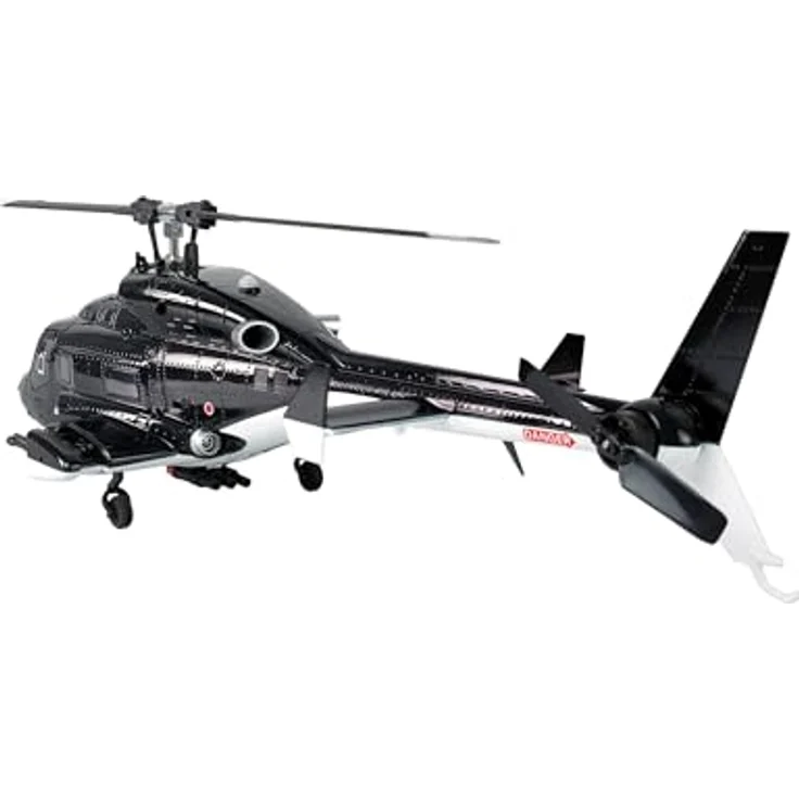 Amewi Bell 222 Airwolf Pro, RC-Helikopter 6-Kanal mit 3D/6G Flugstabilisierung und LED-Beleuchtung, schwarz-weiß – Bild 5