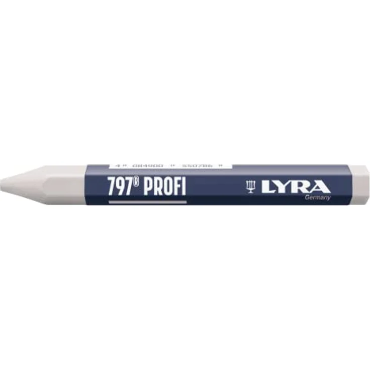 LYRA Förster- und Signierkreide 797, 12 Stück, weiß, Durchmesser 12 mm, Länge 120 mm – Bild 1