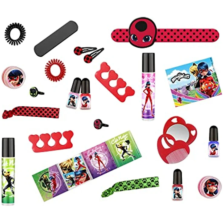Miraculous - Ladybug Adventskalender "Be Miraculous" - Weihnachtskalender mit Beauty-Überraschungen, vegan und cruelty free, bunt – Bild 4