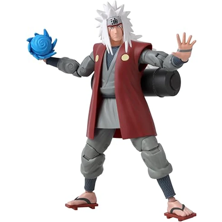 Bandai Anime Heroes Naruto Shippuden, Gelenkige Jiraya-Figur 17 cm mit 16 Artikulationspunkten, Spielzeug für Kinder ab 4 Jahren, Offizielle Lizenz – Bild 1