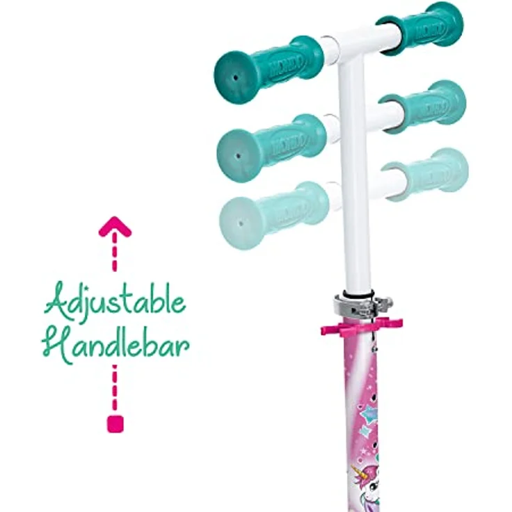 Mondo Toys Aluminiumroller UNICORN - verstellbarer Lenker - zusammenklappbar - 2 Räder - 28693 - für Jungen / Mädchen – Bild 5