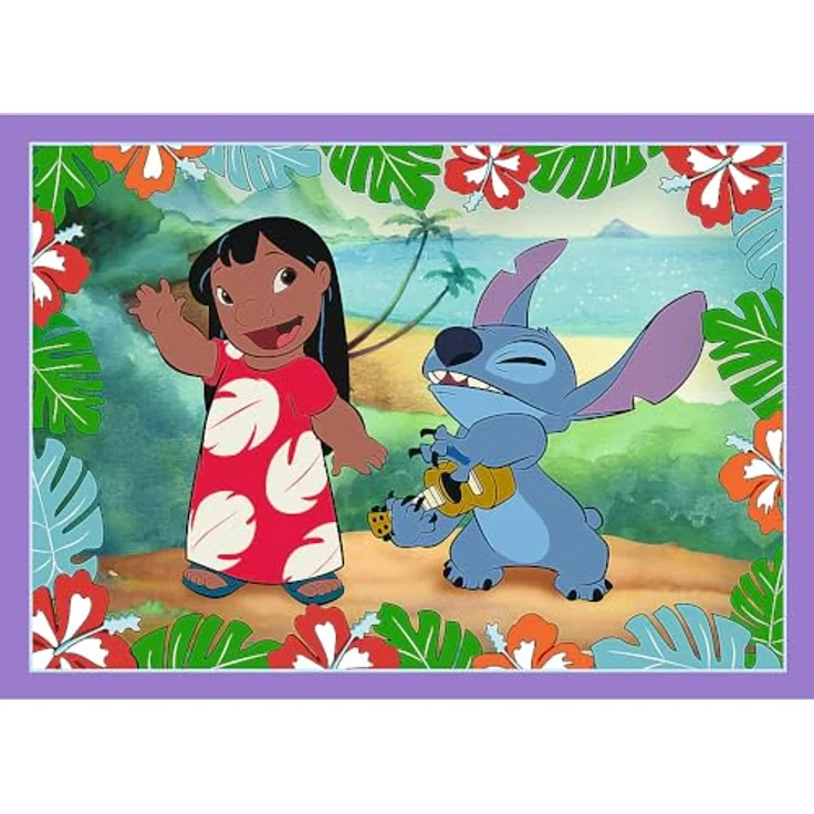 Trefl 4 in 1 Puzzle - Lilo & Stitch, mit 4 unabhängigen Puzzlespielen – Bild 3