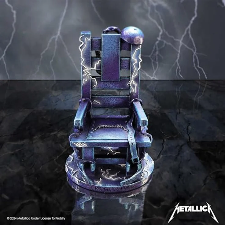 Nemesis Now Metallica Ride the Lightning Figur, 15 cm, handbemalt, blau, Sammelfigur – Bild 7