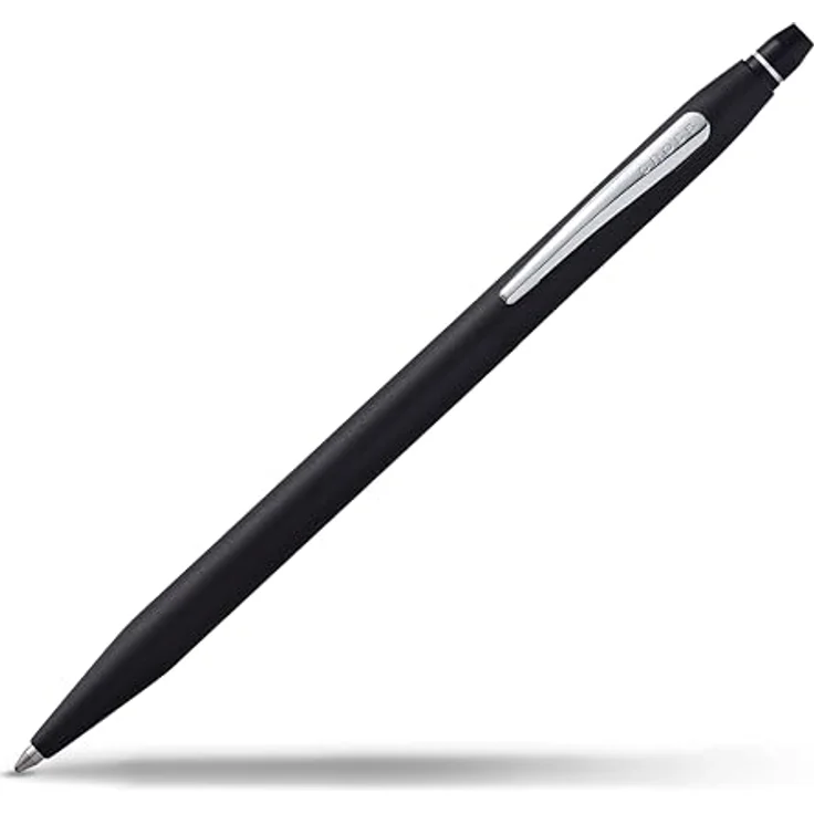 Cross Click Kugelschreiber, Schwarzlack mit Druckmechanik, dokumentenechte Mine, Geschenkbox – Bild 1
