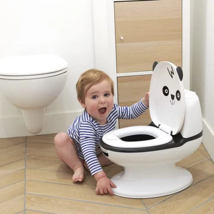 Bebeconfort Toilettensitz in Minigröße für Kinder, Toilette fürs Töpfchentraining mit süßem Panda, inklusive Spülgeräusch, geeignet ab 18 Monaten - Preisvergleich – Bild 10