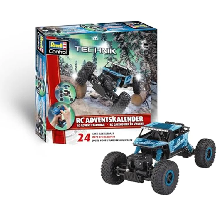 Revell Adventskalender RC Crawler, ferngesteuertes 1:18 Offroad-Modell mit 24 Bauschritten für Kinder ab 8 Jahren, ideales Geschenk zu Weihnachten – Bild 1