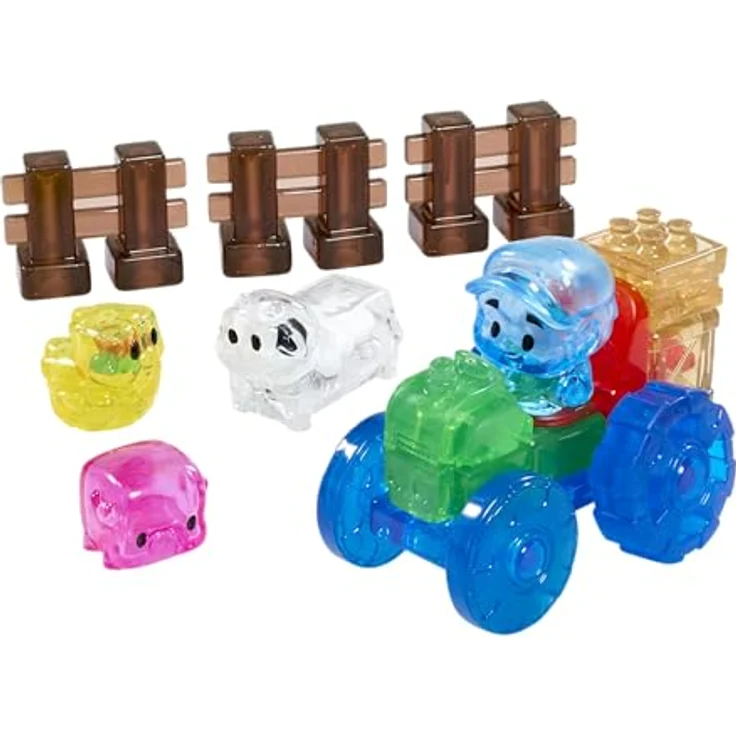 Jelly Blox Farm Set, Sensorisches Spielzeug mit 18 weichen Bauernhoftieren und -figuren, für Kinder ab 2 Jahren – Bild 2